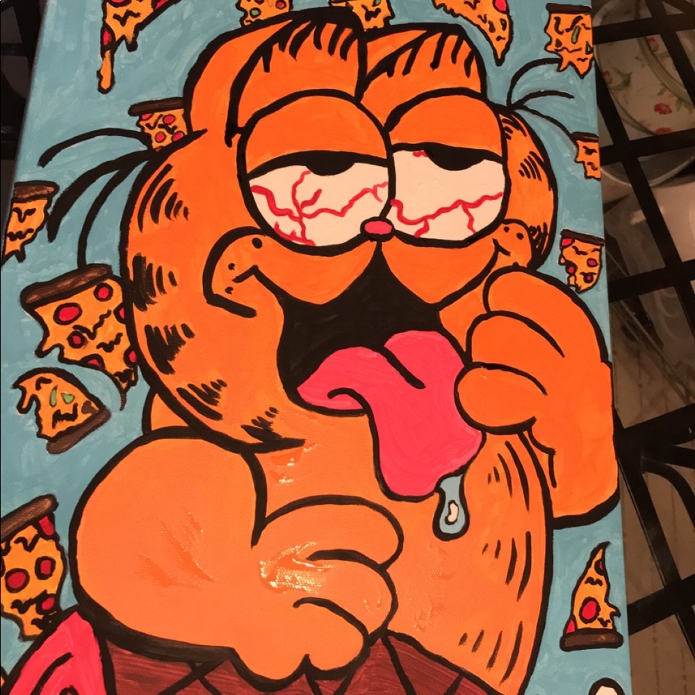 Hand-painted wall canvas